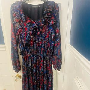 Ralph Lauren Paisley Dress - Size 0